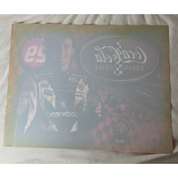 Coca Cola Nascar Racing Vintage 80s EUC placemat set 8 racecar drivers Party - Picture 3 of 13